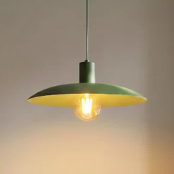 Hängeleuchte Astra, grün, Metall, Ø 41 cm, E27