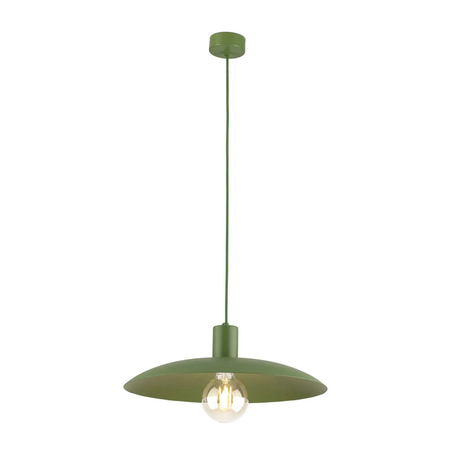 Hängeleuchte Astra, grün, Metall, Ø 41 cm, E27