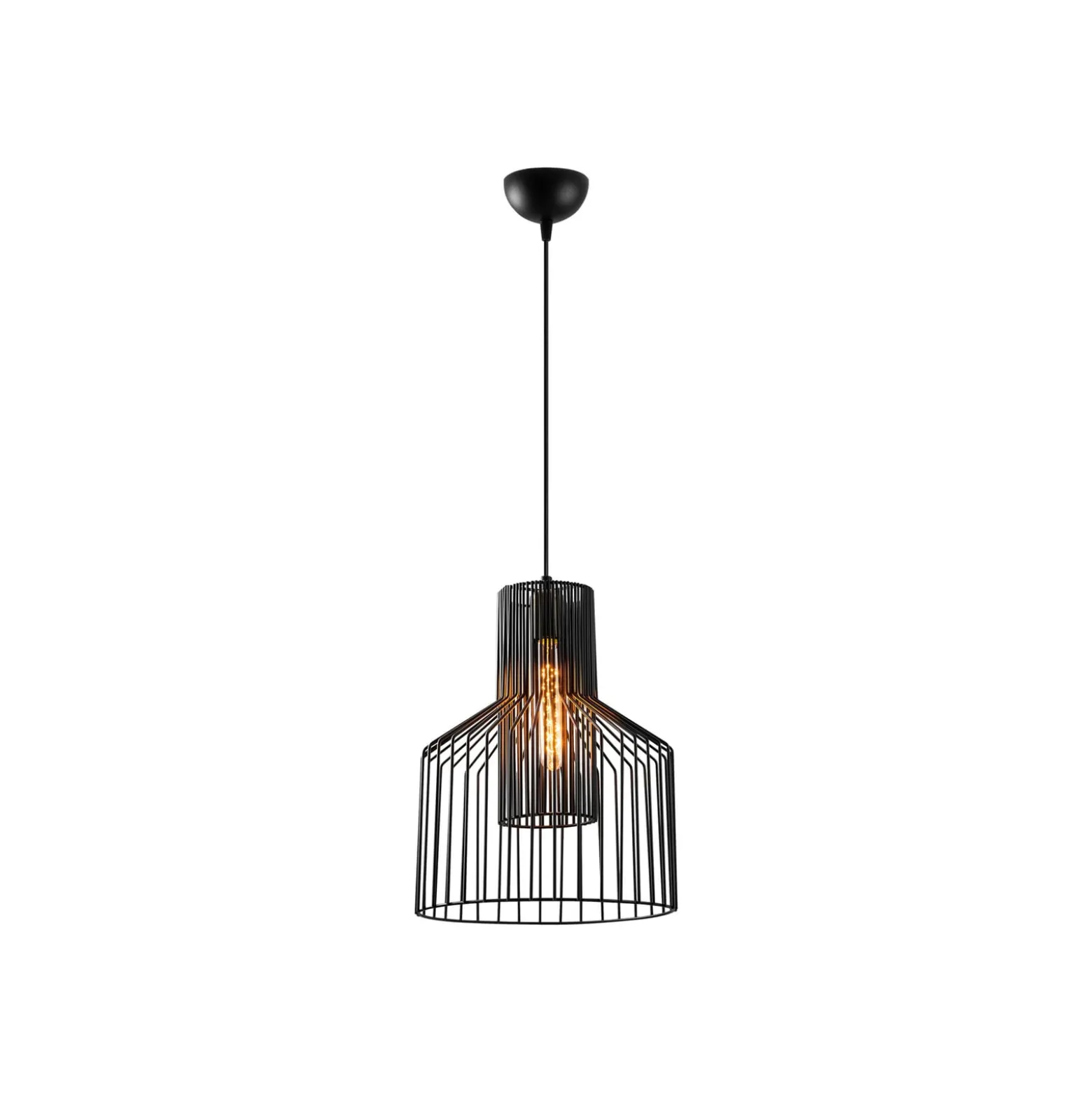 Hängeleuchte Atos 2851 einflammig Ø30cm schwarz