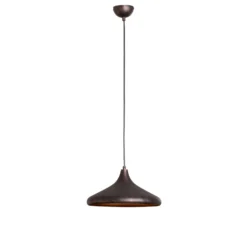 Hängeleuchte Barek, schwarz/gold, Ø 34 cm, Metall, E27