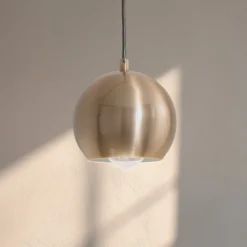 Hängeleuchte Berceste 9201, Ø 15 cm, gold, Eisen, E27