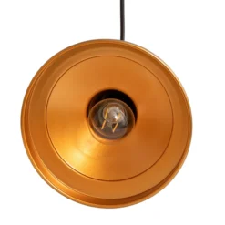 Hängeleuchte Berceste, goldfarben, Metall, Ø 22 cm, E27