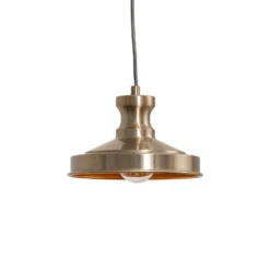 Hängeleuchte Berceste, goldfarben, Metall, Ø 22 cm, E27