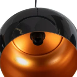 Hängeleuchte Berceste, schwarz, 3-flammig, Länge 140 cm