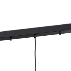 Hängeleuchte Berceste, schwarz, 3-flammig, Länge 140 cm