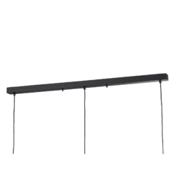Hängeleuchte Berceste, schwarz, 3-flammig, Länge 140 cm