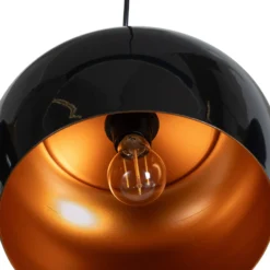 Hängeleuchte Berceste, schwarz, 3-flammig, Länge 140 cm