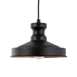 Hängeleuchte Berceste, schwarz, Metall, Ø 22 cm, E27