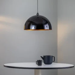 Hängeleuchte Berceste 235-S Ø50cm schwarz/gold