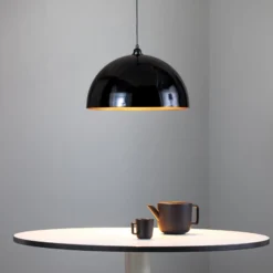 Hängeleuchte Berceste 235-S Ø50cm schwarz/gold