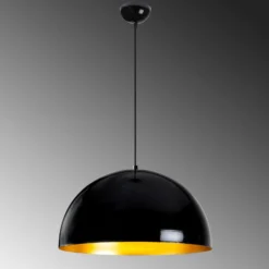 Hängeleuchte Berceste 235-S Ø50cm schwarz/gold