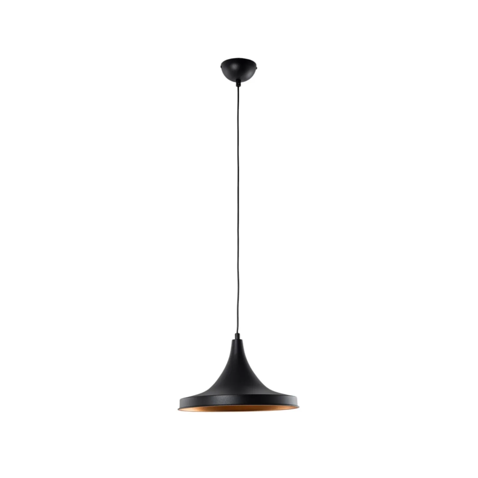 Hängeleuchte Berceste 193-S Ø30cm schwarz/gold