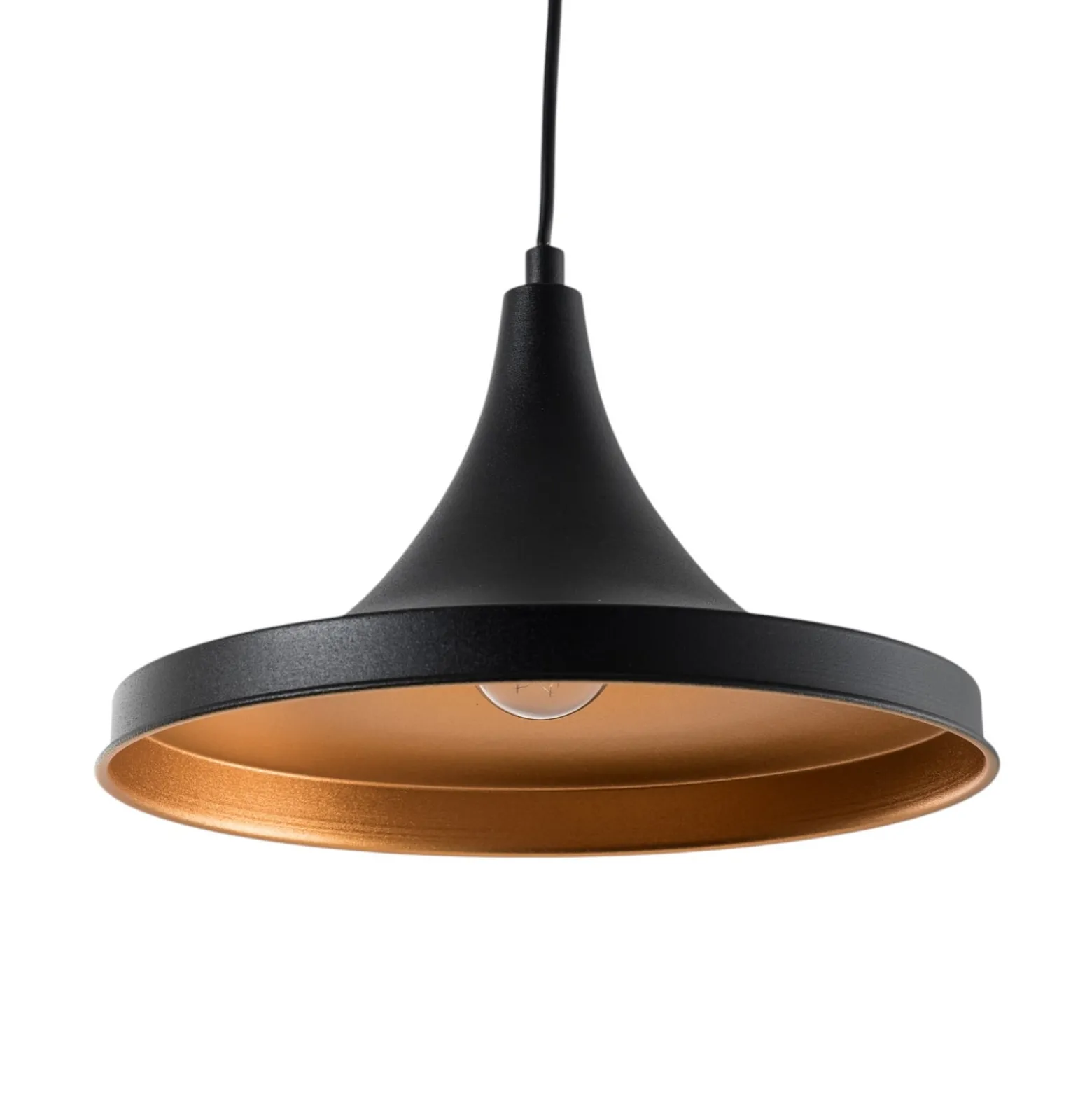 Hängeleuchte Berceste 193-S Ø30cm schwarz/gold
