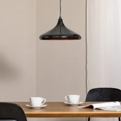 Hängeleuchte Berceste 207-S Ø35cm schwarz/gold