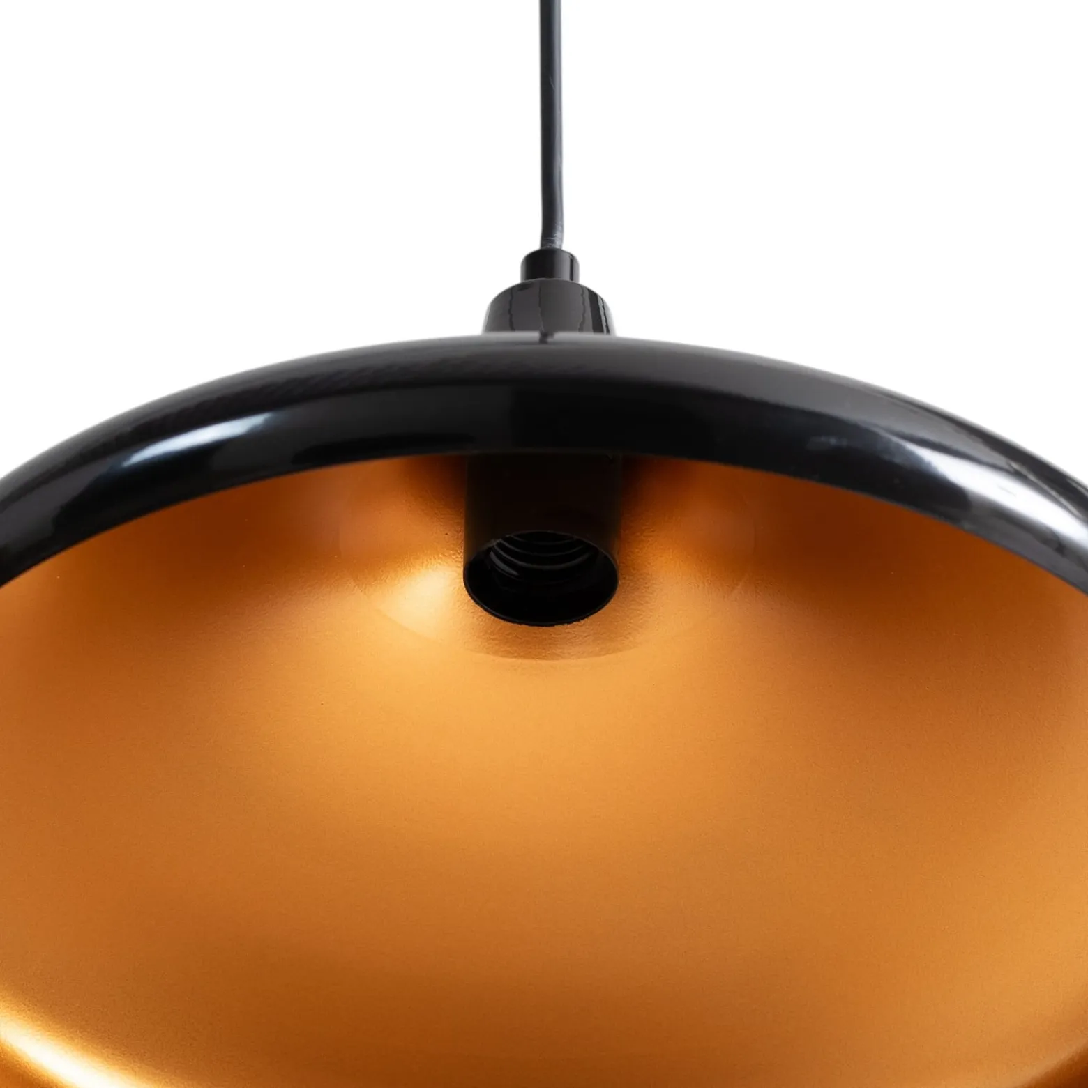 Hängeleuchte Berceste 207-S Ø35cm schwarz/gold