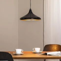 Hängeleuchte Berceste 207-S Ø35cm schwarz/gold