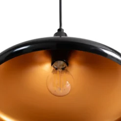 Hängeleuchte Berceste 207-S Ø35cm schwarz/gold