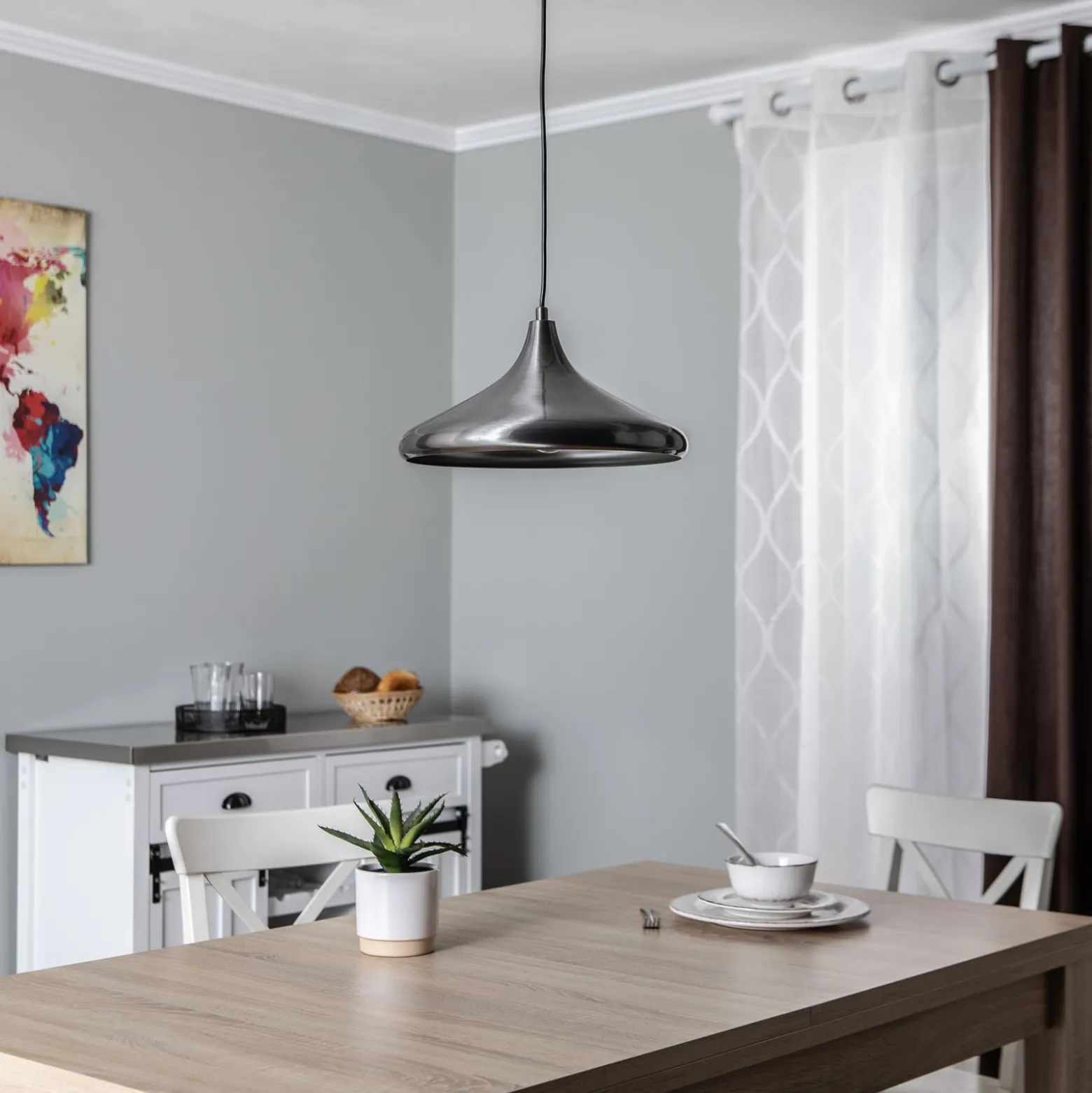 Hängeleuchte Berceste 209-S Ø35cm silber