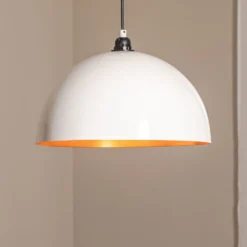 Hängeleuchte Berceste 232-S Ø40cm weiß/gold