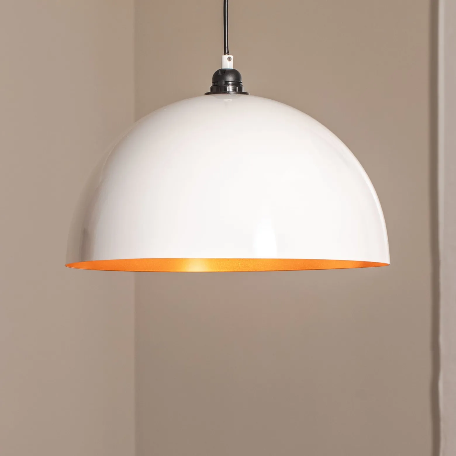 Hängeleuchte Berceste 232-S Ø40cm weiß/gold