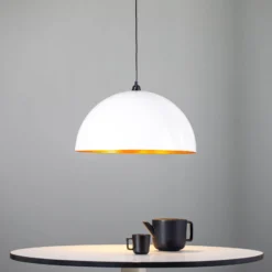 Hängeleuchte Berceste 236-S Ø60cm weiß/gold