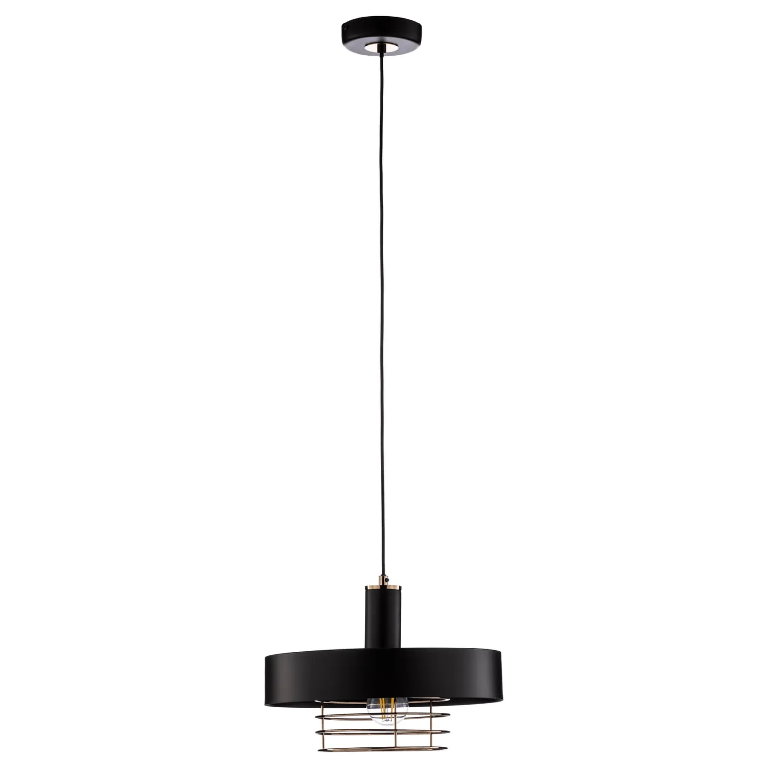 Hängeleuchte Beryt Pro aus Metall schwarz/gold