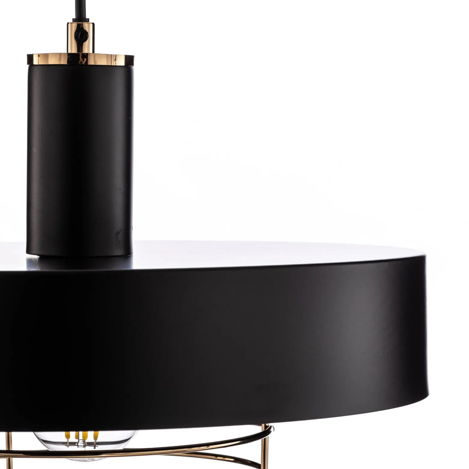 Hängeleuchte Beryt Pro aus Metall schwarz/gold