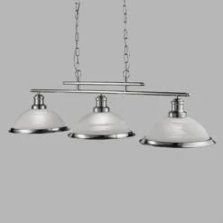 Hängeleuchte Bistro, 3-flammig, silber