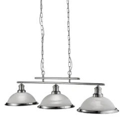 Hängeleuchte Bistro, 3-flammig, silber