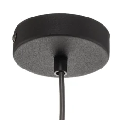 Hängeleuchte Bogart, einflammig, schwarz/gold