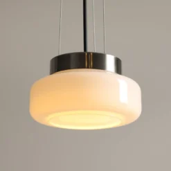Hängeleuchte BonBon, creme, Ø 16 cm, Glas