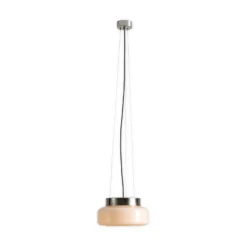 Hängeleuchte BonBon, creme, Ø 25 cm, Glas