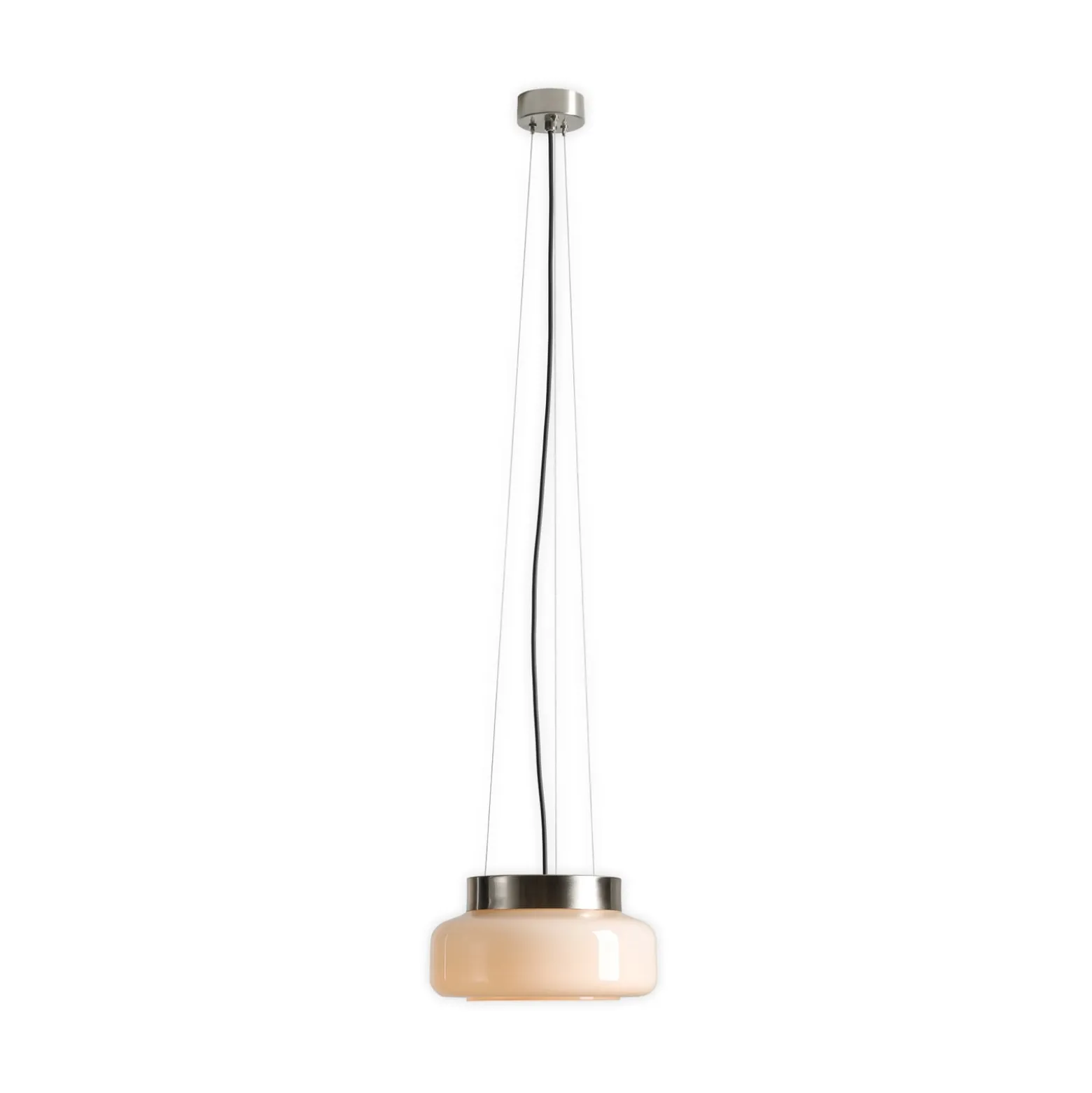 Hängeleuchte BonBon, creme, Ø 25 cm, Glas