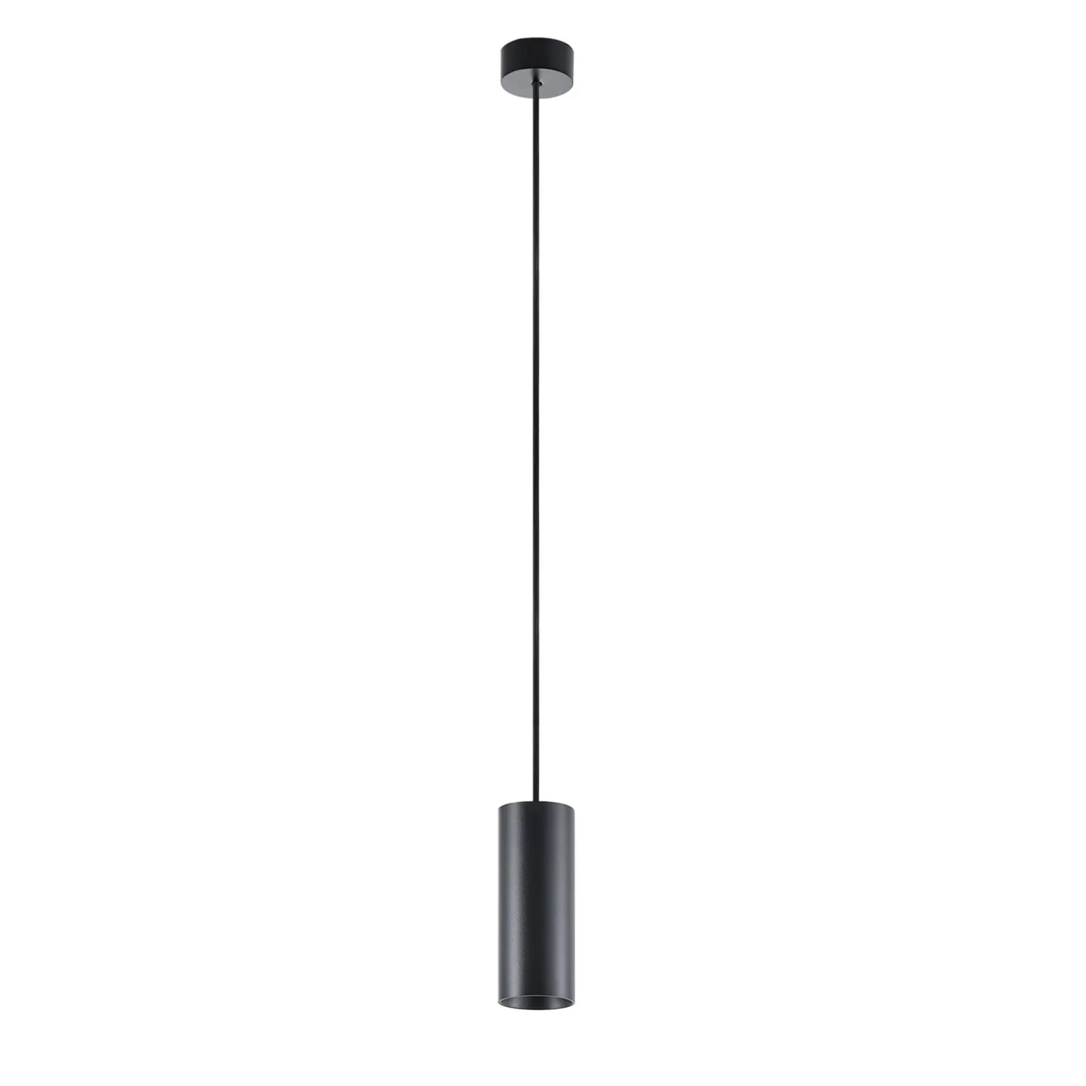 Hängeleuchte CAN, schwarz, Höhe 15 cm, Ø 6 cm, Metall, GU10
