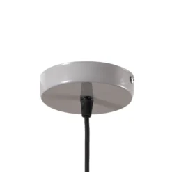 Hängeleuchte Chris, grau/weiß, Ø 35 cm, Metall