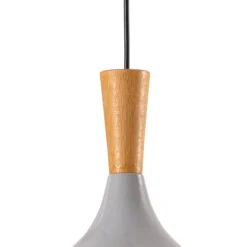 Hängeleuchte Chris, grau/weiß, Ø 35 cm, Metall