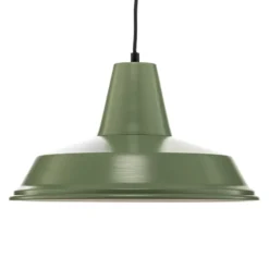 Hängeleuchte Class aus Metall, grün/weiß