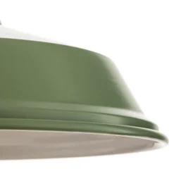 Hängeleuchte Class aus Metall, grün/weiß