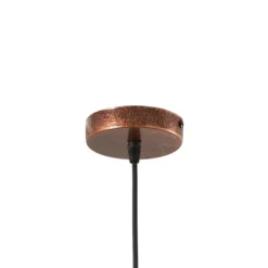 Hängeleuchte Claus, kupfer/gold, Ø 35 cm, Metall