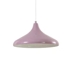Hängeleuchte Claus, lila/weiß, Ø 35 cm, Metall