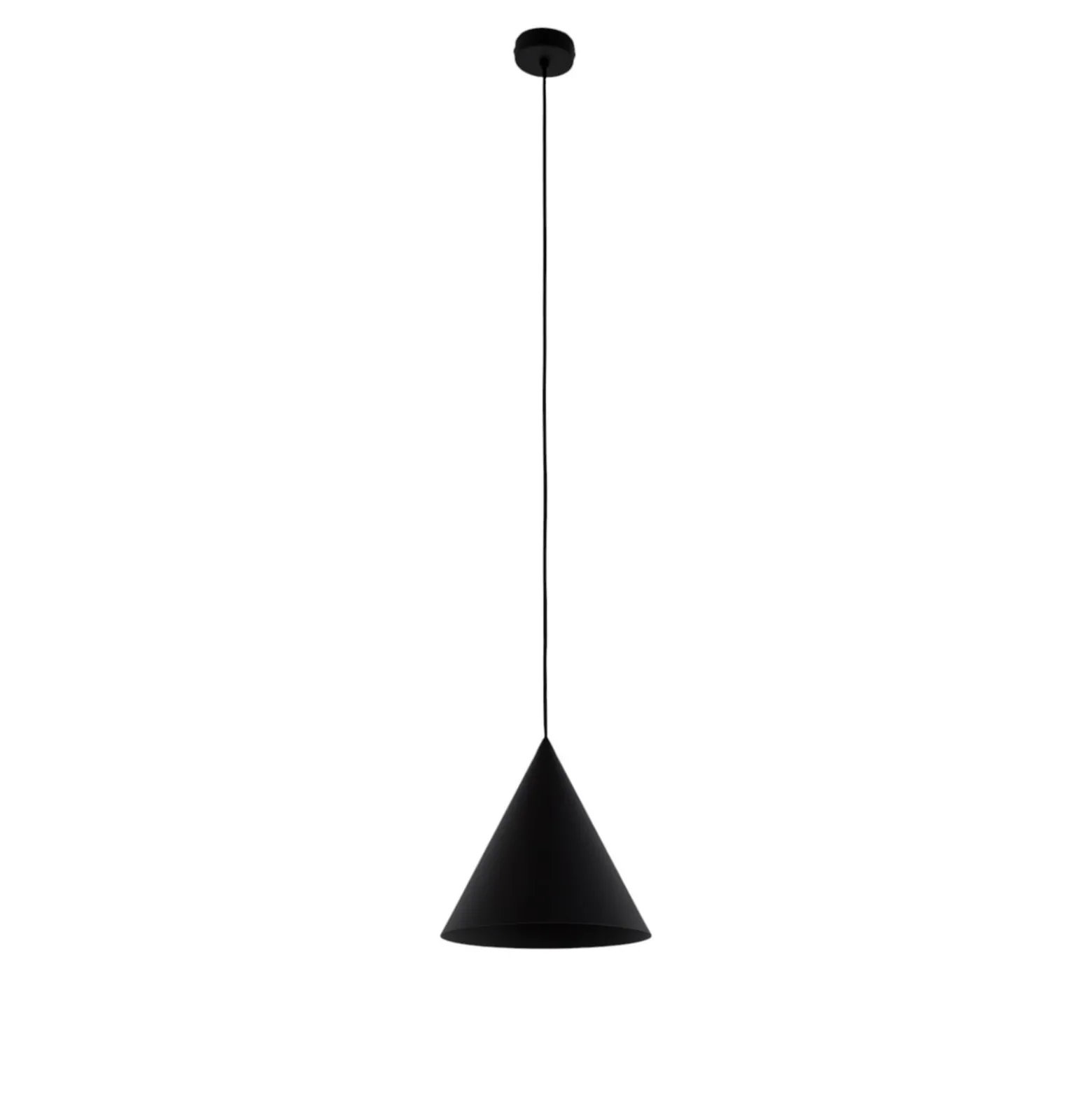 Hängeleuchte Cono, einflammig, Ø 27 cm, schwarz