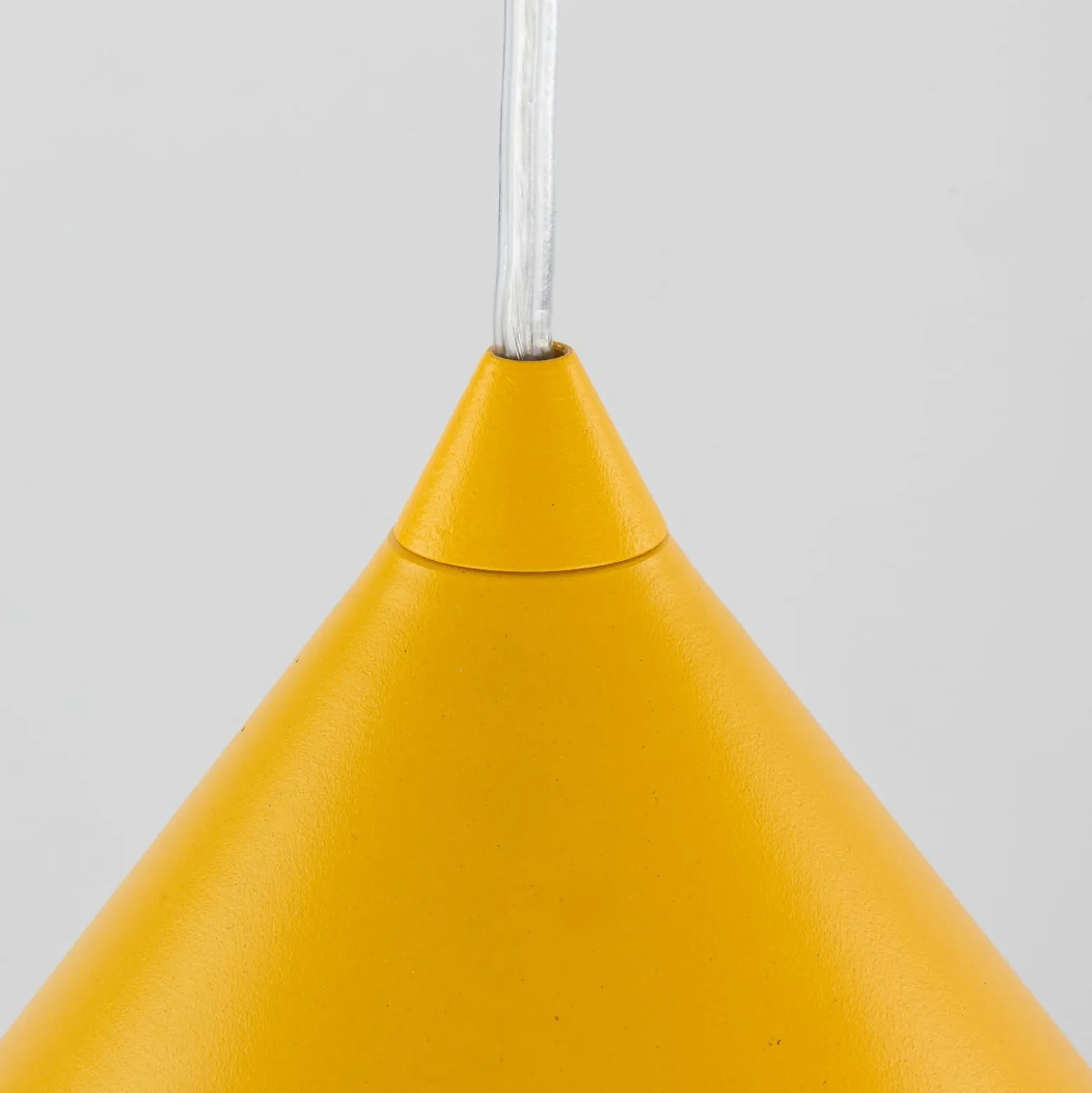 Hängeleuchte Cono, 1-flammig, Ø 50 cm, gelb, E27