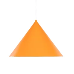 Hängeleuchte Cono, 1-flammig, Ø 50 cm, orange, E27
