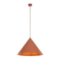 Hängeleuchte Cono, 1-flammig, Ø 50 cm, terracotta, E27