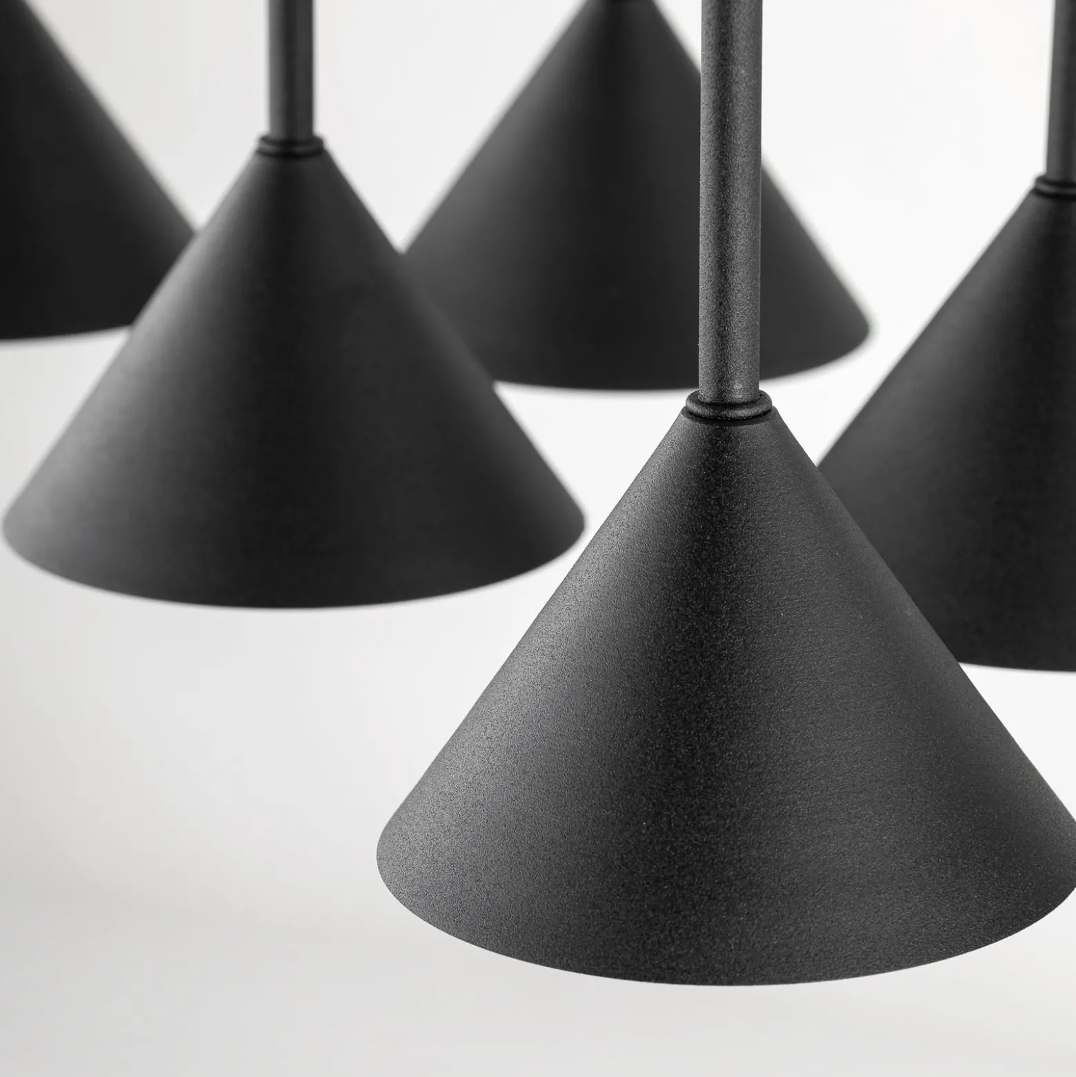 Hängeleuchte Cono Mini, 6-flammig, schwarz GU10