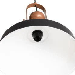 Hängeleuchte Craft, schwarz, Metall, Ø 41 cm, E27