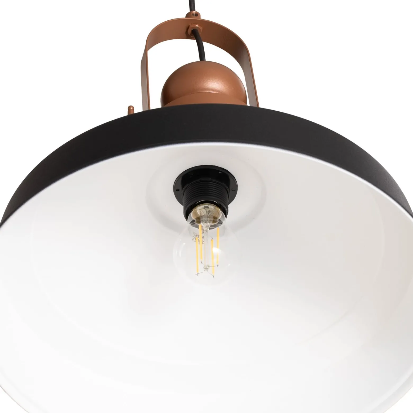 Hängeleuchte Craft, schwarz, Metall, Ø 41 cm, E27