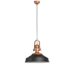 Hängeleuchte Craft, schwarz, Metall, Ø 41 cm, E27