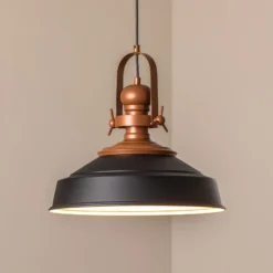 Hängeleuchte Craft, schwarz, Metall, Ø 41 cm, E27