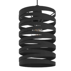 Hängeleuchte Cremella, Länge 94 cm, schwarz, 3-flg., Stahl
